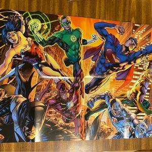 2015 Justice League Comic Book Promotional Poster For The New 52.